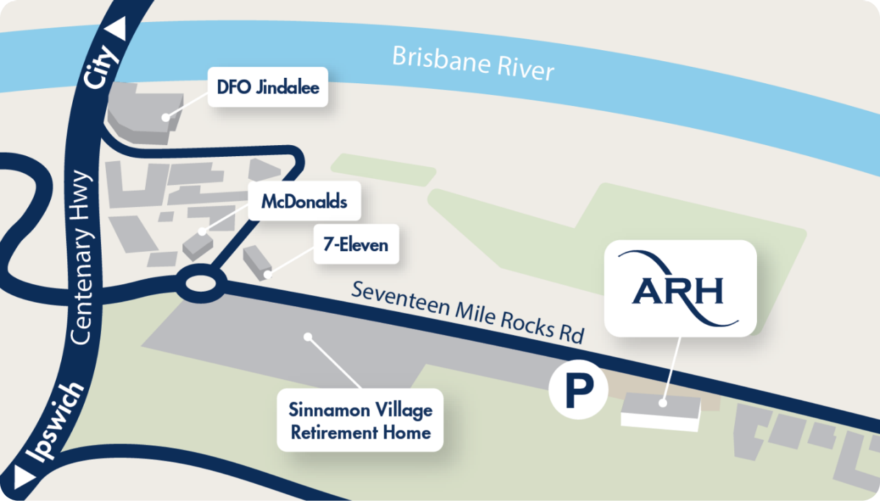 ARH Brisbane map